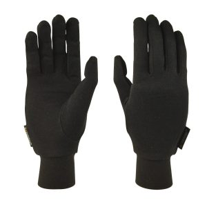 Silk Liner base layer Gloves back and palm