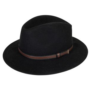 Blenheim Wide Brim Hat Black
