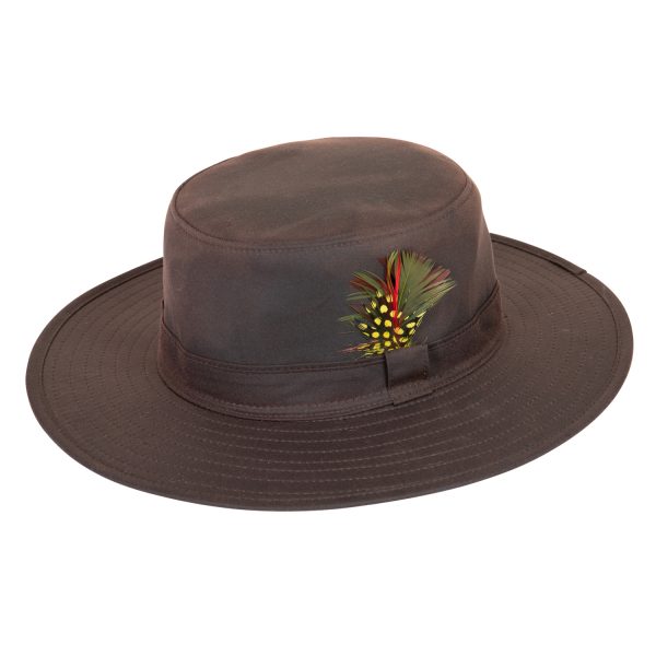 Highclere Wide Brim Hat Brown