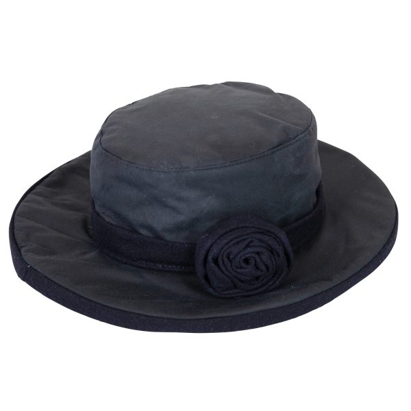Longleat Wide Brim Hat Navy