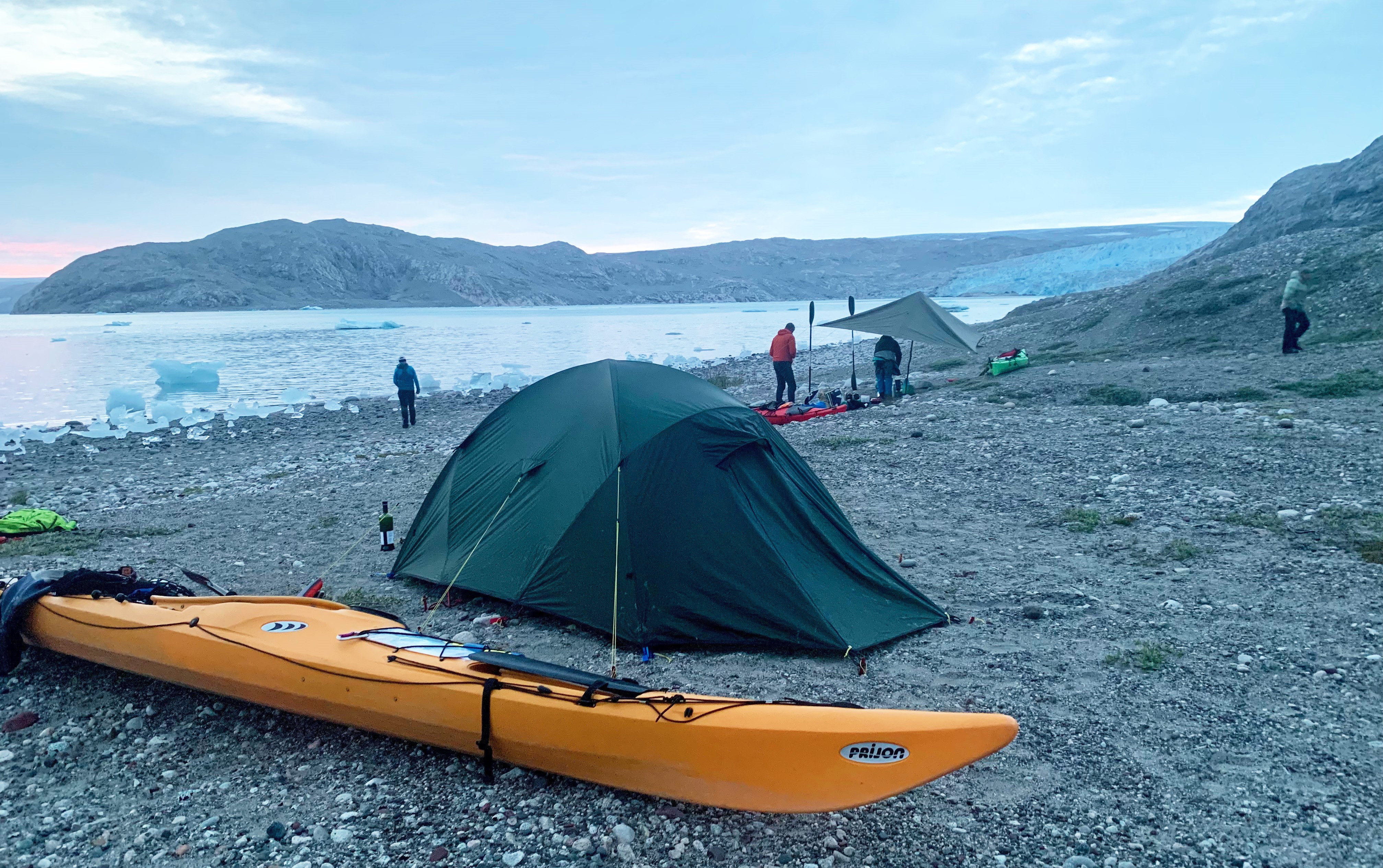 Nigel Vardy kayaking in Greenland