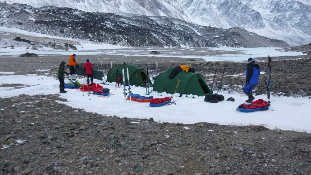 Terra Firma Tents from Terra Nova set up on the Baffin Islands