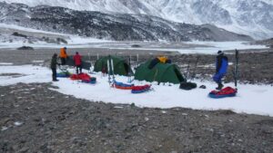 Terra Firma Tents from Terra Nova set up on the Baffin Islands