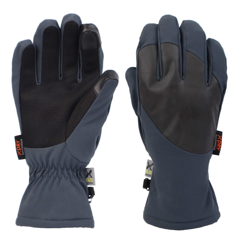 Aurora Glove Water-resistant outdoor gloves featuring a durable grip and flexible design, ideal for cold weather activities. The gloves have a snug fit with an adjustable cuff for added comfort and protection.