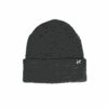 Contour-Eco-Polyana-Waffle-Beanie-Heather-Grey_3000px_300dpi-e1662542296795-1.png Dark charcoal ribbed knit beanie with a folded cuff and a small white 'X' logo stitched on the right, displayed on a plain white background.
