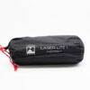 Laser-Lite-1-1-3.jpg Black cylindrical stuff sack with white Terra Nova logo and the text Laser Lite 1 Footprint, closed with red drawcords