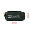 Moonlite-Bag-Cover-1500-x-1500-3.jpg Dark green cylindrical stuff sack with white "moonlite sleeping bag cover" text and Terra Nova logo, yellow drawcord at left and red measurement arrows showing 21 cm length and 6 cm height.