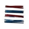 Quasar-Pole-Set-rotated-4.jpg Four bundles of segmented metallic tent poles in metallic red and blue with silver connector tips, arranged horizontally on a white background