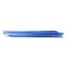 zoom_Coshee_3_Pole_Set_1-3.jpg Stack of collapsed metallic blue camping tent poles laid horizontally on a white background.