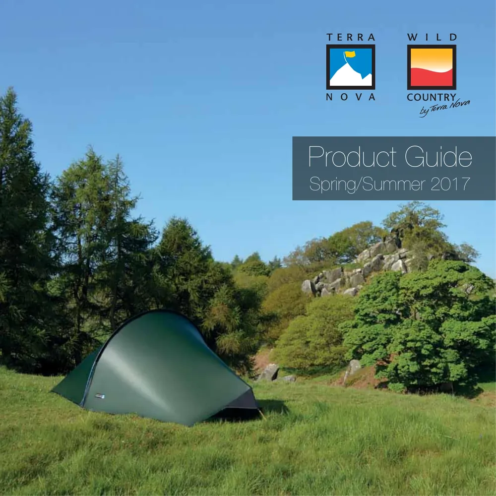 Green camping tent set up in a grassy field surrounded by trees, showcasing outdoor adventure gear and product guide.