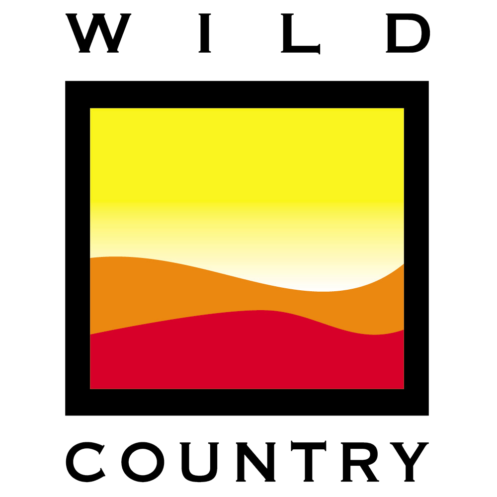 Left-aligned square graphic with a yellow-to-white gradient sky above a red wavy foreground resembling a low hill, set against a wide dark background.