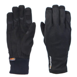 Era Glove Black thermal gloves designed for warmth and dexterity, featuring a snug fit and textured grip for outdoor activities. Ideal for winter sports and everyday use.